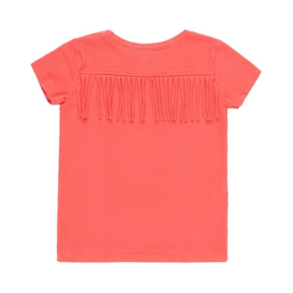 Pink Short Sleeve Tee with Graphic Design - Picture 2 of 4